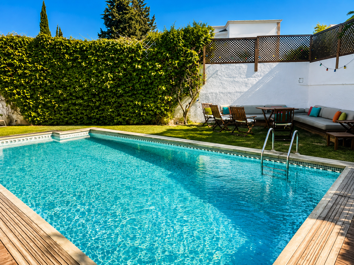 Piscine & terrain de Basket